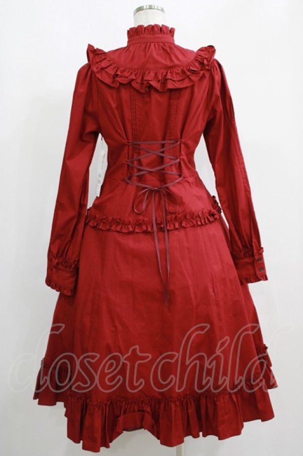 画像3: Victorian maiden / ノーブルコットンドレス Free ボルドー H-25-05-12-007-CL-OP-NS-ZH (3)