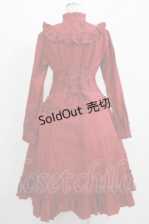 画像3: Victorian maiden / ノーブルコットンドレス Free ボルドー H-25-05-12-007-CL-OP-NS-ZH (3)