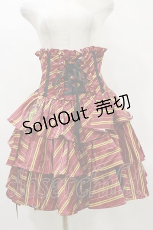 画像: ATELIER PIERROT / ハリー・ポッター フリルコルセットスカート  グリフィンドール（レッド） H-25-05-12-2002-EL-SK-KB-ZH