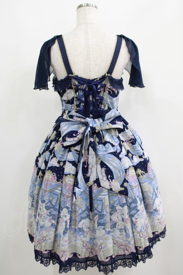 画像3: Angelic Pretty / Holy Theaterジャンパースカート Free ネイビー H-25-05-12-010-AP-OP-NS-ZH (3)
