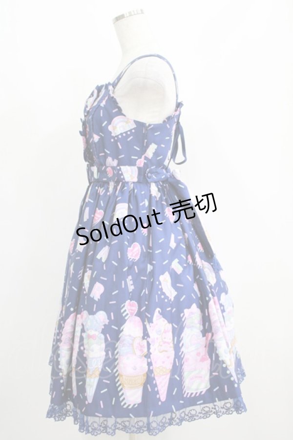 画像2: Angelic Pretty / Decoration Ice Creamジャンパースカート Free  H-25-05-12-011-AP-OP-NS-ZH (2)