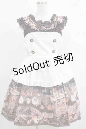 画像: ALICE and the PIRATES / Tricky Nightmare Factory柄ジャンパースカートI Free ブラック H-25-05-12-002-PA-OP-NS-ZH