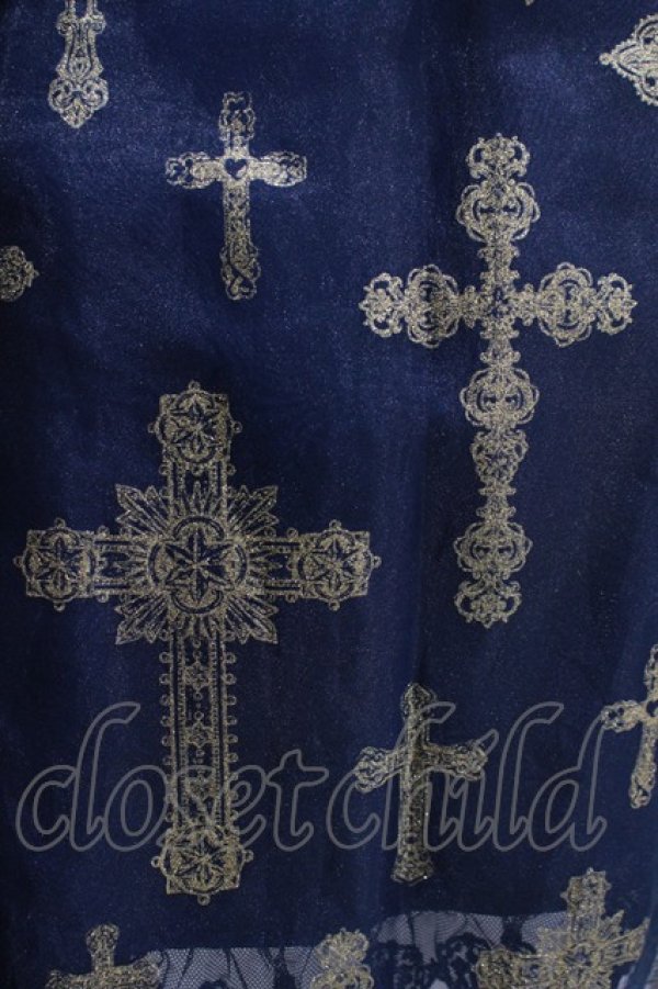 画像4: Angelic Pretty / Holy Rosaryワンピース Free ネイビー H-25-05-12-022-AP-OP-NS-ZH (4)