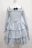 画像3: ALICE and the PIRATES / ドビーストライプセーラーワンピース Free サックス H-25-05-13-003-PA-OP-NS-ZH (3)