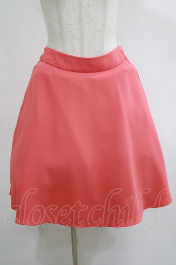 画像1: Franche Lippee / 刺繍スカート M コーラル H-25-05-13-033-LO-SK-NS-ZH (1)