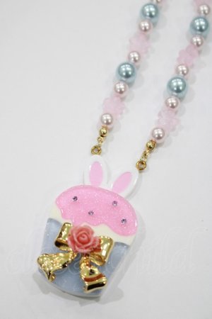 画像: Angelic Pretty / Bunnyカップケーキネックレス  サックス H-25-05-13-049-AP-AC-NS-ZH