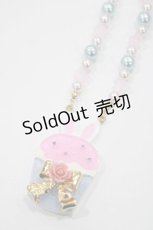 画像: Angelic Pretty / Bunnyカップケーキネックレス  サックス H-25-05-13-049-AP-AC-NS-ZH