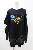 画像1: NieR Clothing / アシメカット長袖カットソー  黒 H-25-05-13-1052-PU-TO-KB-ZH (1)