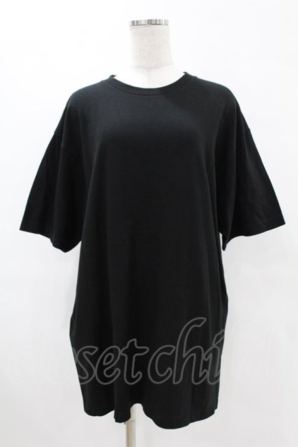 画像1: NieR Clothing / プリントCOTTON CUTSEW XL 黒 H-25-05-13-1054-PU-TO-KB-ZH (1)