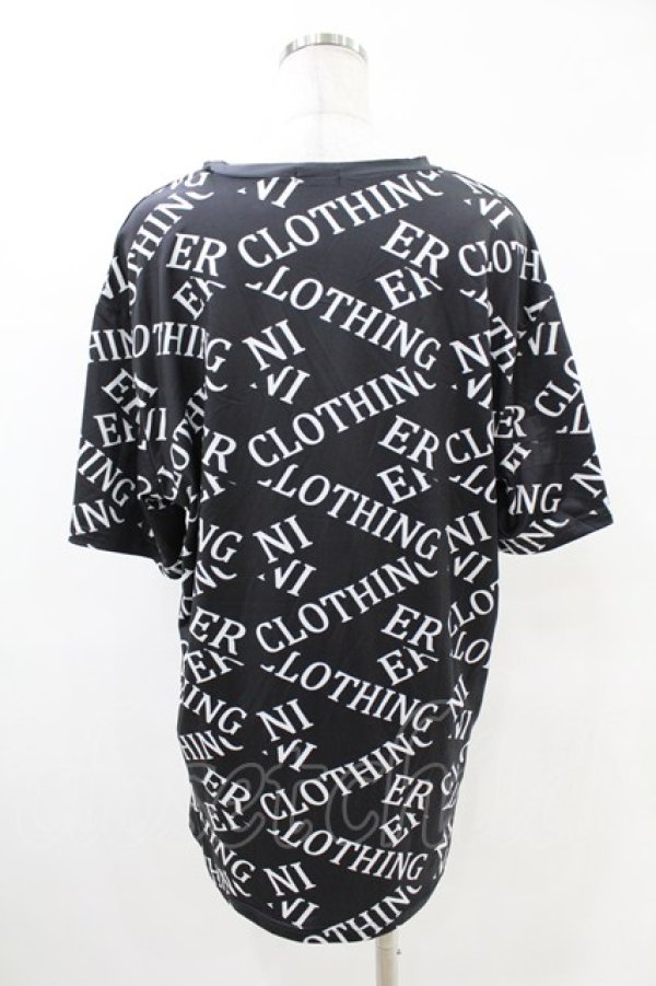 画像2: NieR Clothing / プリント半袖CUTSEW  黒 H-25-05-13-1058-PU-TO-KB-ZH (2)