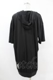 画像2: NieR Clothing / 半袖ZIPパーカー  黒 H-25-05-13-1062-PU-TO-KB-ZH (2)