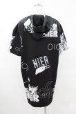 画像2: NieR Clothing / 半袖ZIPパーカー  黒 H-25-05-13-1063-PU-TO-KB-ZH (2)