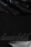 画像3: NieR Clothing / 総柄ZIP半袖パーカー  黒 H-25-05-13-1064-PU-TO-KB-ZH (3)