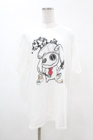 画像: NieR Clothing / クッキングプリントTシャツ  白 H-25-05-13-1007-PU-TO-KB-ZH