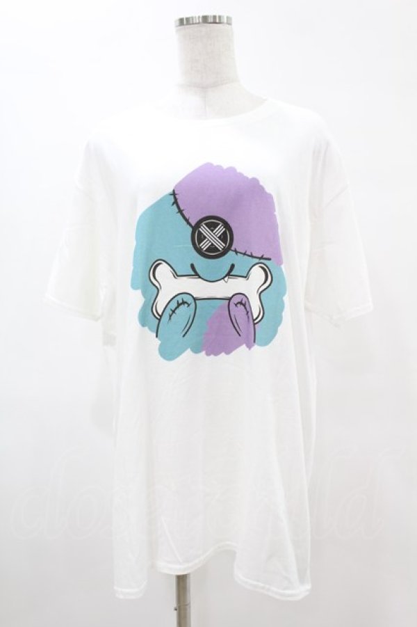 画像1: NieR Clothing / プリントCOTTON CUTSEW  白 H-25-05-13-1009-PU-TO-KB-ZH (1)