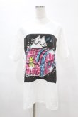 画像1: NieR Clothing / プリント半袖CUTSEW XL 白 H-25-05-13-1012-PU-TO-KB-ZH (1)