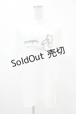 画像: NieR Clothing / プリント半袖CUTSEW XL 白 H-25-05-13-1022-PU-TO-KB-ZH
