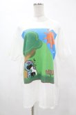 画像1: NieR Clothing / プリント半袖CUTSEW XL 白 H-25-05-13-1023-PU-TO-KB-ZH (1)