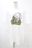 画像1: NieR Clothing / プリント半袖CUTSEW XL 白 H-25-05-13-1025-PU-TO-KB-ZH (1)