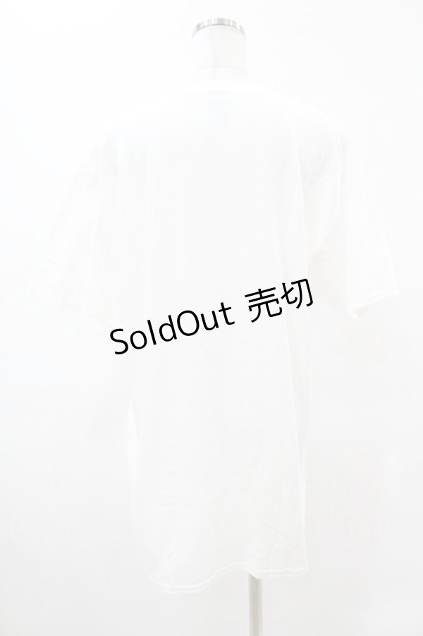 画像2: NieR Clothing / プリント半袖CUTSEW XL 白 H-25-05-13-1025-PU-TO-KB-ZH (2)