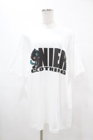 画像: NieR Clothing / プリント半袖CUTSEW XL 白 H-25-05-13-1032-PU-TO-KB-ZH