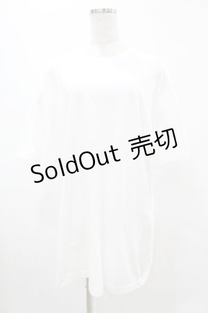 画像: NieR Clothing / バックプリントTシャツ XL 白 H-25-05-13-1033-PU-TO-KB-ZH
