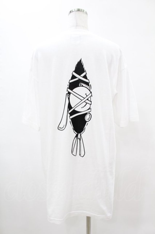 画像2: NieR Clothing / バックプリントTシャツ XL 白 H-25-05-13-1033-PU-TO-KB-ZH (2)