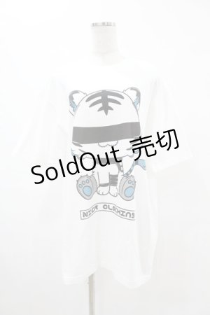 画像: NieR Clothing / プリント半袖CUTSEW XL 白 H-25-05-13-1037-PU-TO-KB-ZH