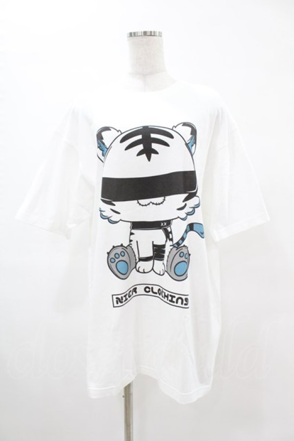 画像1: NieR Clothing / プリント半袖CUTSEW XL 白 H-25-05-13-1037-PU-TO-KB-ZH (1)