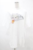 画像1: NieR Clothing / プリント半袖CUTSEW XL 白 H-25-05-13-1039-PU-TO-KB-ZH (1)
