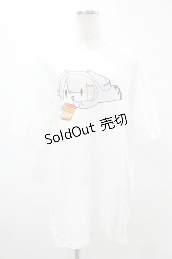 画像1: NieR Clothing / プリント半袖CUTSEW XL 白 H-25-05-13-1039-PU-TO-KB-ZH (1)