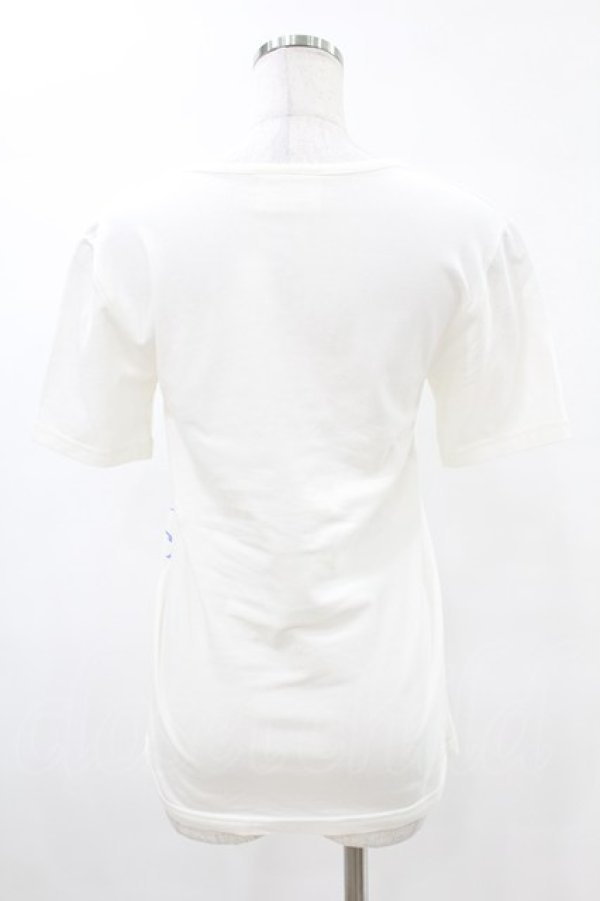 画像2: MALKOMALKA / プリントTシャツ  白 H-25-05-13-1043-PU-TO-KB-ZH (2)