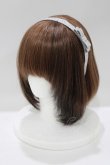 画像1: Swankiss / glitter ribbonカチューシャ  シルバー H-25-05-13-069-CA-AC-NS-ZH (1)