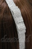 画像2: Swankiss / glitter ribbonカチューシャ  シルバー H-25-05-13-069-CA-AC-NS-ZH (2)