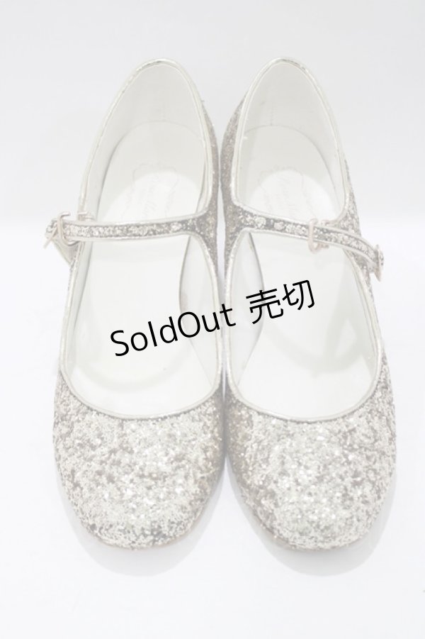画像1: RoseMarie seoir / glitter shoes L(約24.5cm) ゴールド H-25-05-13-080-LO-SH-NS-ZH (1)
