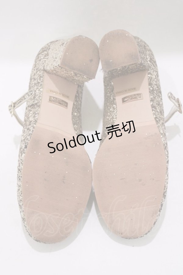 画像4: RoseMarie seoir / glitter shoes L(約24.5cm) ゴールド H-25-05-13-080-LO-SH-NS-ZH (4)