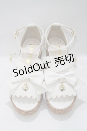 画像: Amavel / 2wayリボンクロスストラップサンダル S（22.5-23cm) アイボリー H-25-05-13-081-CA-SH-NS-ZH