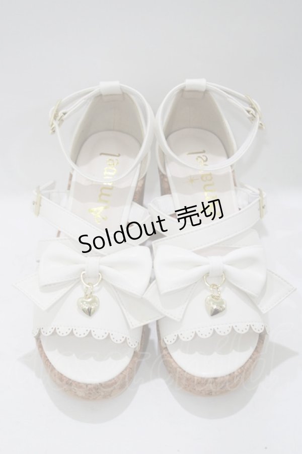 画像1: Amavel / 2wayリボンクロスストラップサンダル S（22.5-23cm) アイボリー H-25-05-13-081-CA-SH-NS-ZH (1)