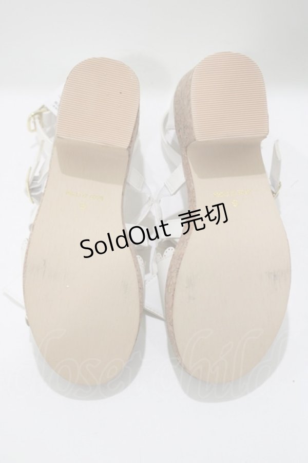 画像4: Amavel / 2wayリボンクロスストラップサンダル S（22.5-23cm) アイボリー H-25-05-13-081-CA-SH-NS-ZH (4)