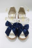 画像5: Amavel / 2wayリボンクロスストラップサンダル S（22.5-23cm) アイボリー H-25-05-13-081-CA-SH-NS-ZH (5)