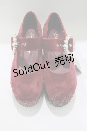 画像: Ank Rouge / グリッターベロアシューズ M ワイン H-25-05-13-085-CA-SH-NS-ZH
