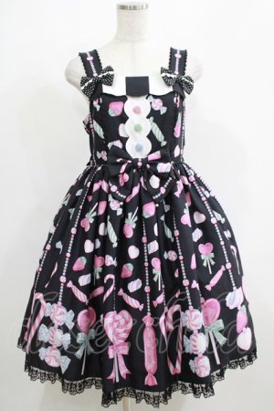 画像: Angelic Pretty / Candy Ornamentジャンパースカート Free ブラック H-25-05-13-009-AP-OP-NS-ZH