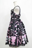 画像2: Angelic Pretty / Candy Ornamentジャンパースカート Free ブラック H-25-05-13-009-AP-OP-NS-ZH (2)