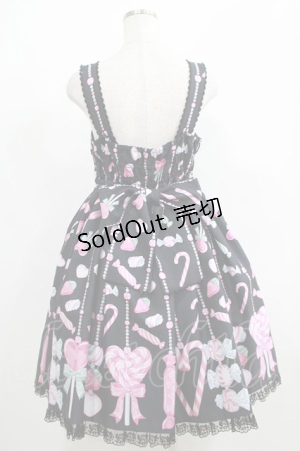 画像3: Angelic Pretty / Candy Ornamentジャンパースカート Free ブラック H-25-05-13-009-AP-OP-NS-ZH (3)