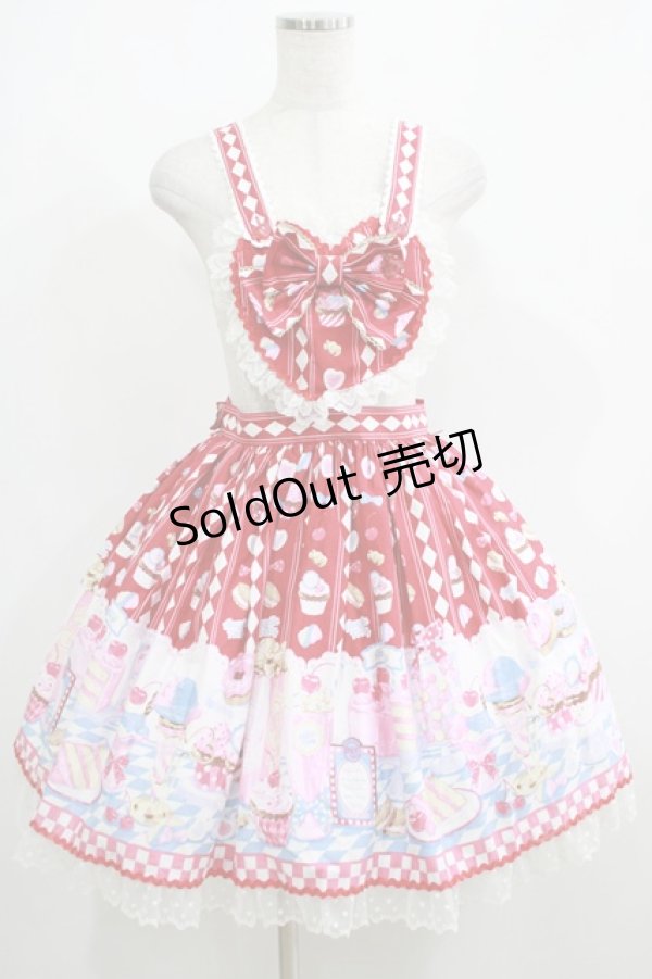 画像1: Angelic Pretty / Diner Dollスカート Free レッド H-25-05-13-010-AP-SK-NS-ZH (1)