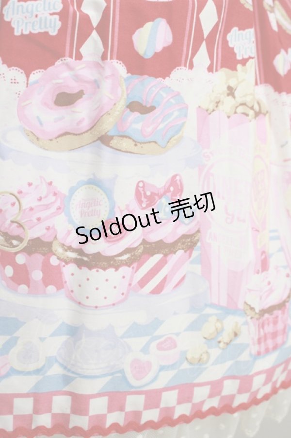画像4: Angelic Pretty / Diner Dollスカート Free レッド H-25-05-13-010-AP-SK-NS-ZH (4)