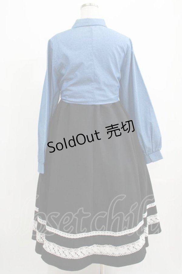 画像3: Favorite / デニムと2wayスカートワンピースコーデセット Free ブラック/ブルー H-25-05-13-013-LO-OP-NS-ZH (3)