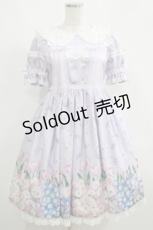 画像: Angelic Pretty / Flower Kittenワンピース Free ラベンダー H-25-05-13-017-AP-OP-NS-ZH