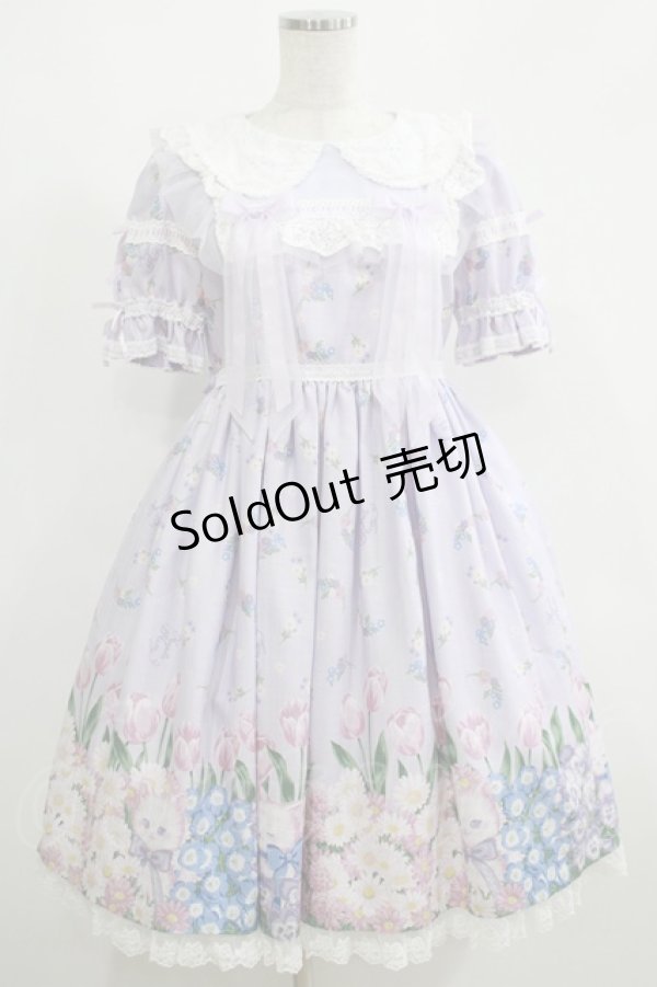 画像1: Angelic Pretty / Flower Kittenワンピース Free ラベンダー H-25-05-13-017-AP-OP-NS-ZH (1)