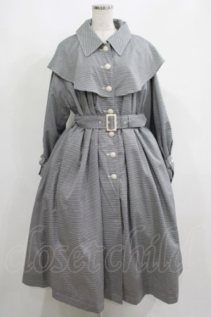 画像: an another angelus / ヨークケープトレンチコート F ブラック/ホワイト H-25-05-13-018-CA-CO-NS-ZH